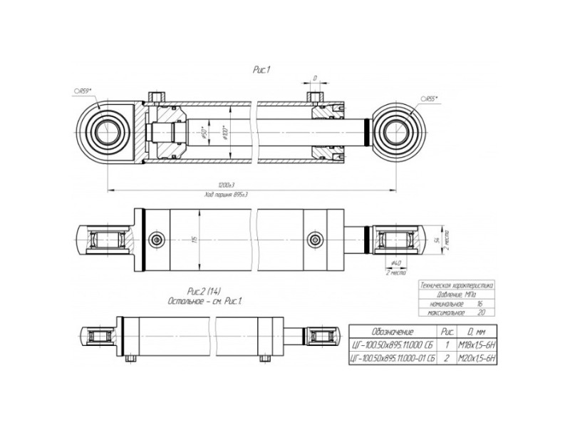 ЦГ-100.50х895.11
