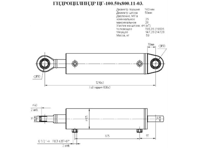 ЦГ-100.50х800.11-03