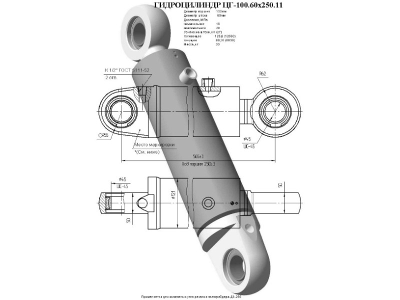 ЦГ-100.60х250.11
