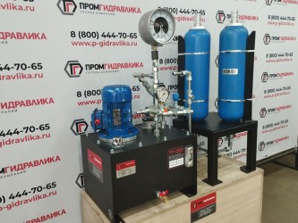 Гидростанция со шкафом управления и гидроаккумуляторами-2